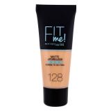 Maybelline Fit Me! Matte + Poreless Podkład dla kobiet 30 ml Odcień 128 Warm Nude