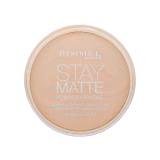 Rimmel London Stay Matte Puder dla kobiet 14 g Odcień 006 Warm Beige