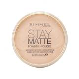 Rimmel London Stay Matte Puder dla kobiet 14 g Odcień 004 Sandstorm