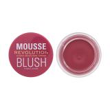 Makeup Revolution London Mousse Blush Róż dla kobiet 6 g Odcień Blossom Rose Pink