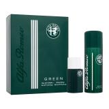 Alfa Romeo Green Zestaw woda toaletowa 15 ml + spray do ciała 150 ml