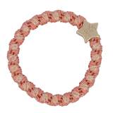 By Eloise London Woven Gold Star Gumka do włosów dla kobiet 1 szt Odcień Coral Pink