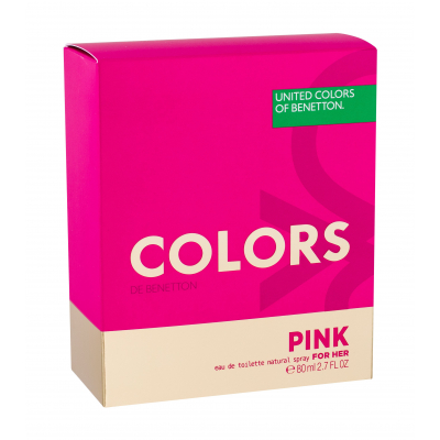Benetton Colors de Benetton Pink Woda toaletowa dla kobiet 80 ml