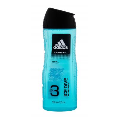 Adidas Ice Dive 3in1 Żel pod prysznic dla mężczyzn 400 ml