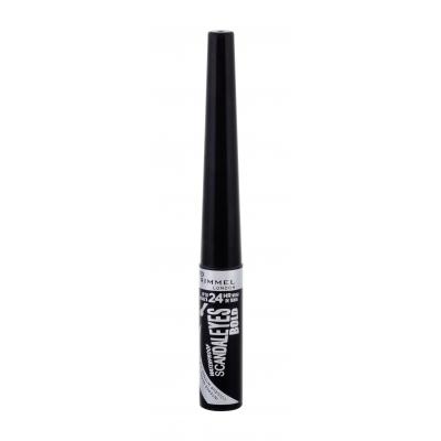 Rimmel London Scandaleyes Bold Eyeliner dla kobiet 2,5 ml Odcień Black