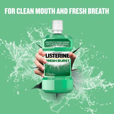 Listerine Fresh Burst Mouthwash Płyn do płukania ust 500 ml