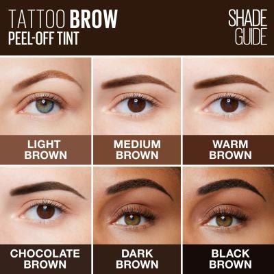 Maybelline Tattoo Brow Farba do brwi dla kobiet 4,6 g Odcień Dark Brown