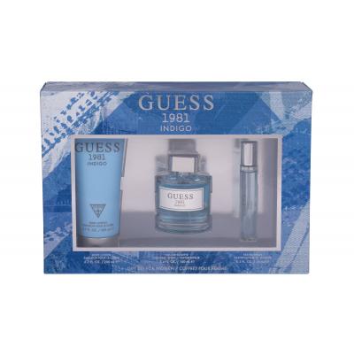 GUESS Guess 1981 Indigo For Women Zestaw Edt 100 ml + Mleczko do ciała 200 ml + Edt 15 ml