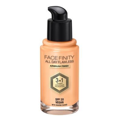 Max Factor Facefinity All Day Flawless SPF20 Podkład dla kobiet 30 ml Odcień W70 Warm Sand