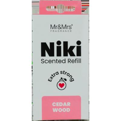 Mr&amp;Mrs Fragrance Niki Refill Cedar Wood Zapach samochodowy Napełnienie 1 szt