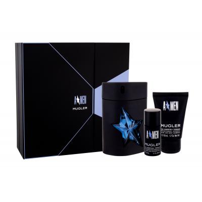 Mugler A*Men Rubber Zestaw Edt 100ml rubber + 50ml Shower shampoo + 20ml Deostick