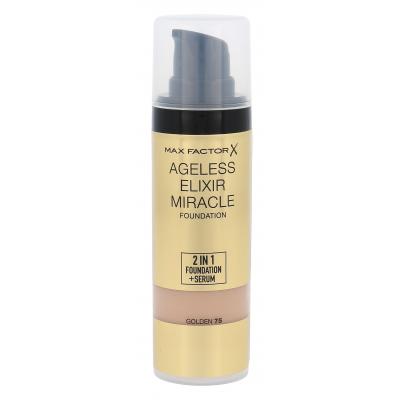 Max Factor Ageless Elixir 2in1 Foundation + Serum SPF15 Podkład dla kobiet 30 ml Odcień 75 Golden