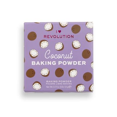 I Heart Revolution Loose Baking Powder Puder dla kobiet 22 g Odcień Coconut