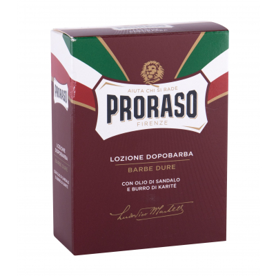 PRORASO Red After Shave Lotion Woda po goleniu dla mężczyzn 100 ml