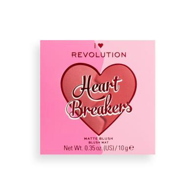 I Heart Revolution Heartbreakers Matte Blush Róż dla kobiet 10 g Odcień Kind