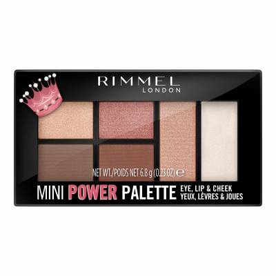 Rimmel London Mini Power Palette Paletka do konturowania dla kobiet 6,8 g Odcień 003 Queen