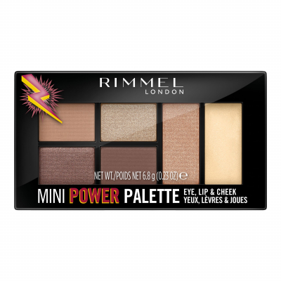Rimmel London Mini Power Palette Paletka do konturowania dla kobiet 6,8 g Odcień 001 Fearless