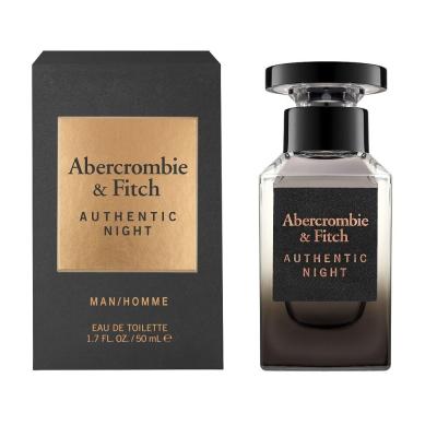 Abercrombie &amp; Fitch Authentic Night Woda toaletowa dla mężczyzn 50 ml