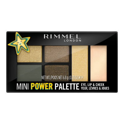 Rimmel London Mini Power Palette Paletka do konturowania dla kobiet 6,8 g Odcień 005 Boss Babe