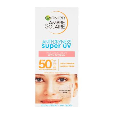 Garnier Ambre Solaire Sensitive Advanced SPF50+ Preparat do opalania twarzy 50 ml