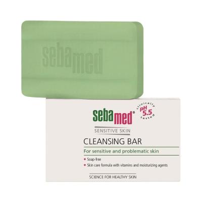 SebaMed Sensitive Skin Cleansing Bar Mydło do twarzy dla kobiet 100 g