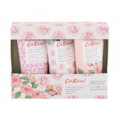 Heathcote & Ivory Cath Kidston Cassis & Rose Zestaw Krem do rąk Cassis & Rose Hand Creme 3 x 30 ml