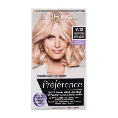 L'Oréal Paris Préférence Cool Blondes Farba do włosów dla kobiet 60 ml Odcień 9.12