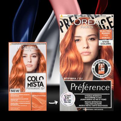 L&#039;Oréal Paris Colorista Permanent Gel Farba do włosów dla kobiet 60 ml Odcień Electric Mango