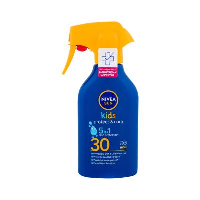 Nivea Sun Kids Protect &amp; Care Sun Spray 5 in 1 SPF30 Preparat do opalania ciała dla dzieci 270 ml