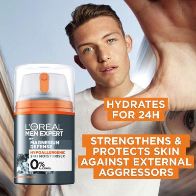 L&#039;Oréal Paris Men Expert Magnesium Defence 24H Krem do twarzy na dzień dla mężczyzn 50 ml