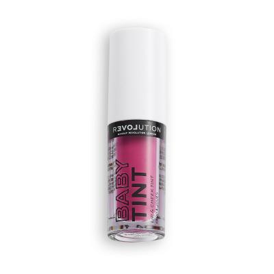 Revolution Relove Baby Tint Lip &amp; Cheek Pomadka dla kobiet 1,4 ml Odcień Fuchsia