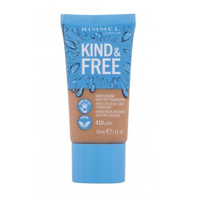 Rimmel London Kind & Free Skin Tint Foundation Podkład dla kobiet 30 ml Odcień 410 Latte