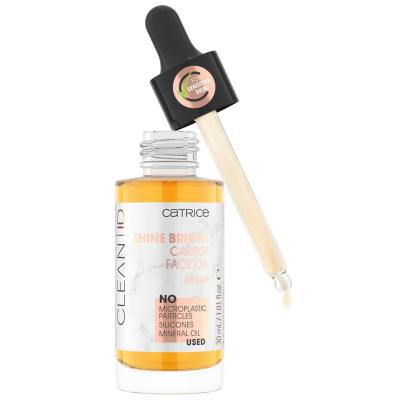Catrice Clean ID Shine Bright Carrot Face Oil Olejek do twarzy dla kobiet 30 ml