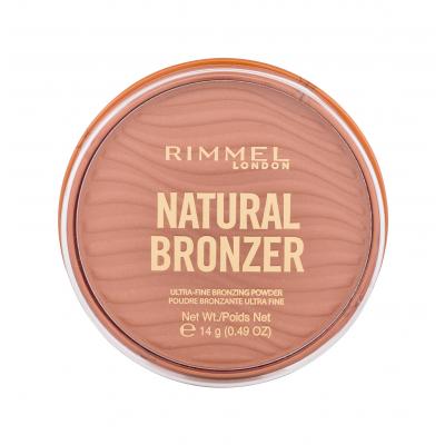 Rimmel London Natural Bronzer Ultra-Fine Bronzing Powder Bronzer dla kobiet 14 g Odcień 001 Sunlight Uszkodzone pudełko