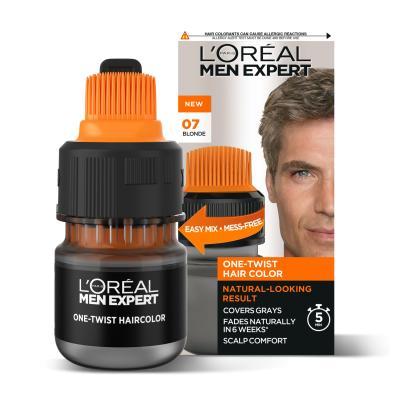 L&#039;Oréal Paris Men Expert One-Twist Hair Color Farba do włosów dla mężczyzn 50 ml Odcień 07 Dark Blonde