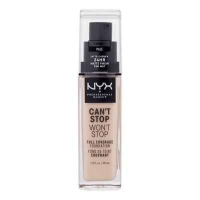 NYX Professional Makeup Can't Stop Won't Stop Podkład dla kobiet 30 ml Odcień 01 Pale
