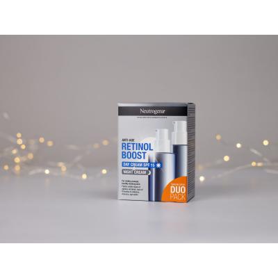 Neutrogena Retinol Boost Duo Pack Zestaw Krem do twarzy na dzień 50 ml + krem do twarzy na noc 50 ml