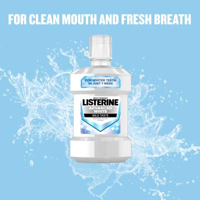 Listerine Advanced White Mild Taste Mouthwash Płyn do płukania ust 1000 ml