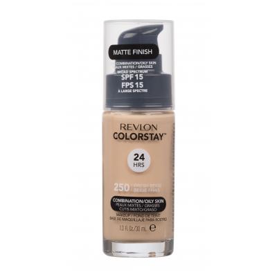 Revlon Colorstay Combination Oily Skin SPF15 Podkład dla kobiet 30 ml Odcień 250 Fresh Beige