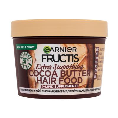 Garnier Fructis Hair Food Cocoa Butter Extra Smoothing Mask Maska do włosów dla kobiet 400 ml