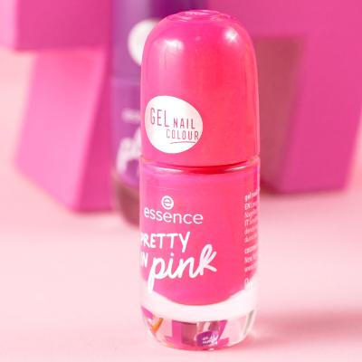 Essence Gel Nail Colour Lakier do paznokci dla kobiet 8 ml Odcień 57 Pretty In Pink