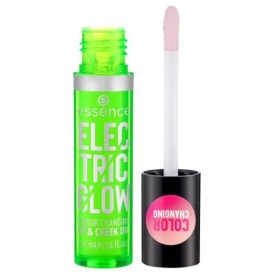 Essence Electric Glow Colour Changing Lip &amp; Cheek Oil Olejek do ust dla kobiet 4,4 ml