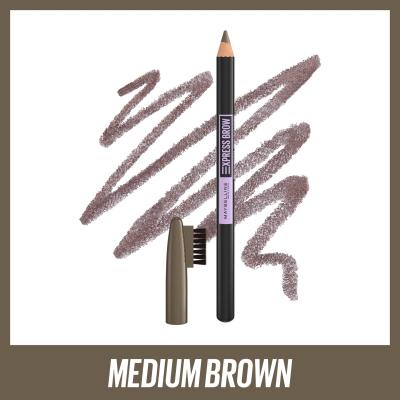 Maybelline Express Brow Shaping Pencil Kredka do brwi dla kobiet 4,3 g Odcień 04 Medium Brown