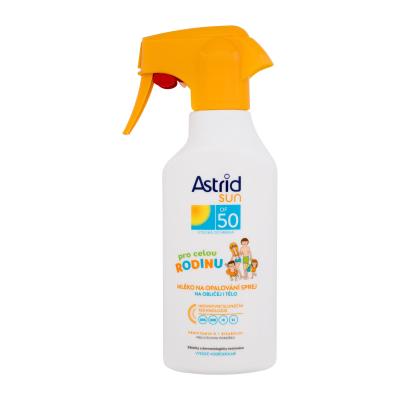 Astrid Sun Family Milk Spray SPF50 Preparat do opalania ciała 270 ml