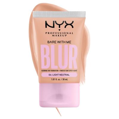 NYX Professional Makeup Bare With Me Blur Tint Foundation Podkład dla kobiet 30 ml Odcień 04 Light Neutral