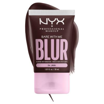 NYX Professional Makeup Bare With Me Blur Tint Foundation Podkład dla kobiet 30 ml Odcień 24 Java