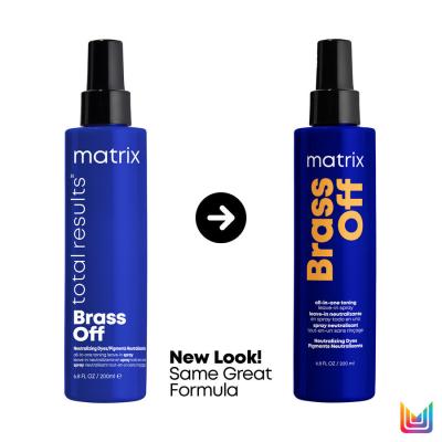 Matrix Brass Off All-In-One Toning Leave-In Spray Pielęgnacja bez spłukiwania dla kobiet 200 ml