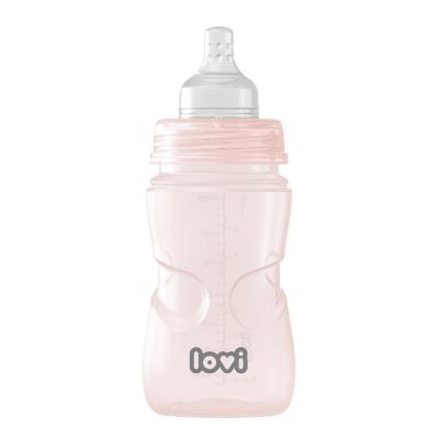 LOVI Trends Bottle 3m+ Pink Butelki dla niemowląt dla dzieci 250 ml