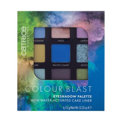 Catrice Colour Blast Eyeshadow Palette Cienie do powiek dla kobiet 6,75 g Odcień 020 Blue meets Lime