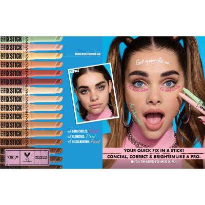 NYX Professional Makeup Pro Fix Stick Correcting Concealer Korektor dla kobiet 1,6 g Odcień 0.1 Green